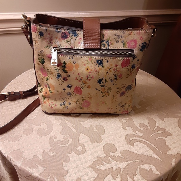 Patricia Nash Floral Leather Satchel/Should Bag - Picture 4 of 16